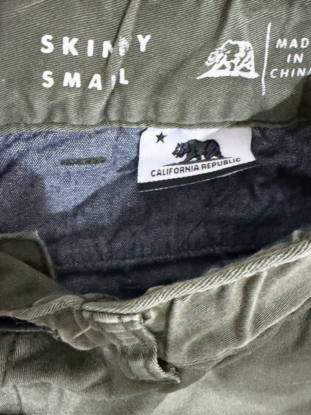Men's Slim Bullhead Pants Green Olive Size Small - Picture 4 of 11